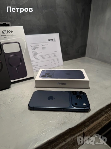 17 cycle! КАТО НОВ Iphone 17 Pro Blue + калъф, снимка 5 - Apple iPhone - 54141639