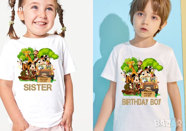 Детски тениски  с анимационни герои - Пес Патрул, Пепа Пиг, Пламъчко и Машините и др.