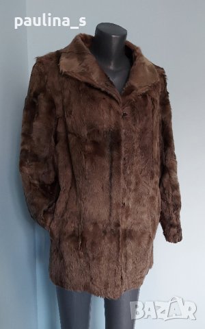 Винтидж / Ретро палто от естествена кожа с косъм , снимка 2 - Палта, манта - 44411871