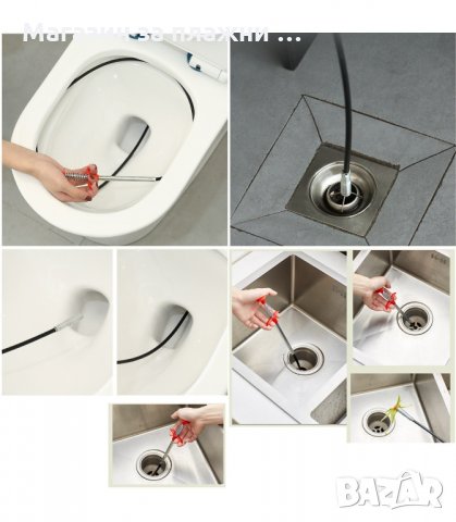 ПРУЖИНЕН УРЕД С ДЪЛЖИНА 1.6 МЕТРА, ЗА ОТПУШВАНЕ НА КАНАЛИ - КОД  3216, снимка 3 - Други инструменти - 34120307