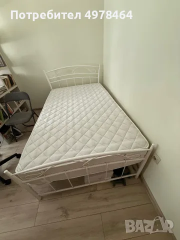 Продавам тръбно легло, снимка 2 - Спални и легла - 56524523