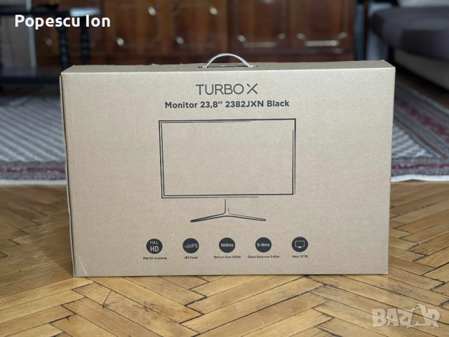 монитор Нов, 2 години гаранция, 100Hz, 23.8", снимка 4 - Монитори - 52572911