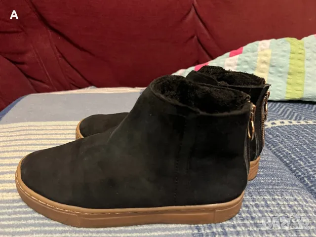 Дамски боти естествен велур, снимка 8 - Дамски боти - 47348546