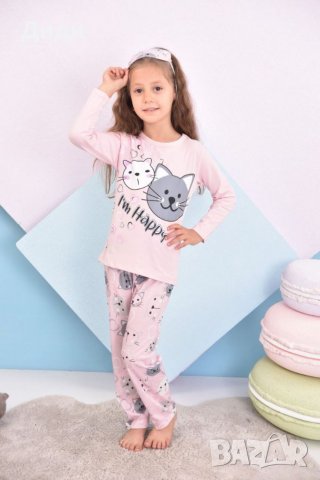 НОВА ЦЕНА 12ЛВ Пижама за момиче с дълъг ръкав , снимка 2 - Детски пижами - 38550640