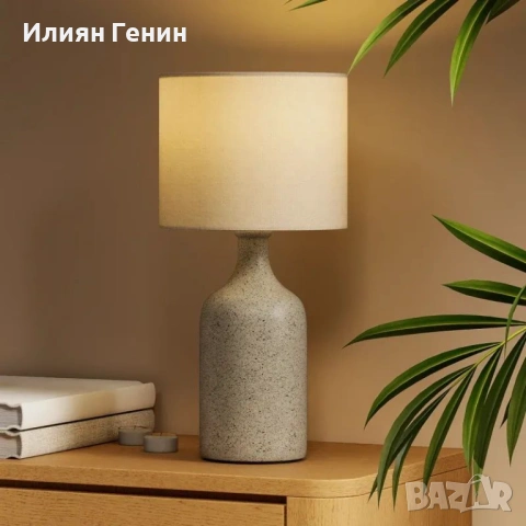 Настолна лампа HOMCOM, нощна лампа, снимка 4 - Настолни лампи - 54349713