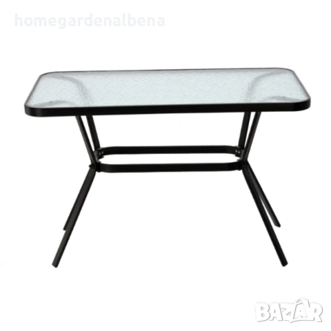 Елегантна Правоъгълна Маса със Стъклен Плот — Стил и Здравина във Всяко Пространство!, снимка 10 - Маси - 54055844