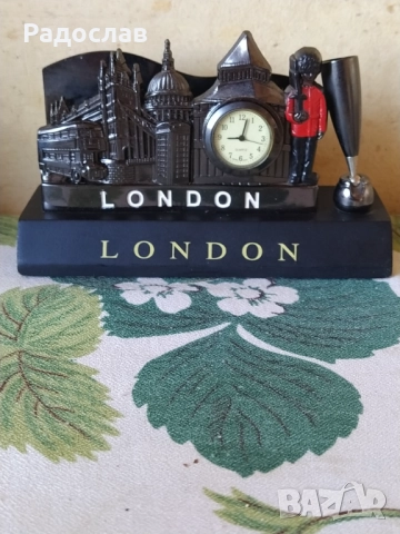поставка за химикалка с часовник LONDON, снимка 3 - Други - 51707298