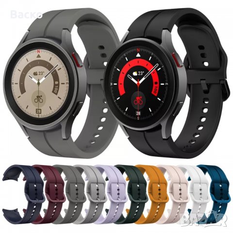 Силиконови каишки /20мм/ съвместими със Samsung Galaxy Watch 5/ Galaxy Watch 5Pro/ Galaxy Watch 4, снимка 14 - Каишки за часовници - 38493657