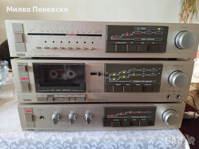 SABA MI 150 HI FI STEREO AMPLIFIER.CD 150-STEREO CASSETTE DECK. MT - 150 STEREO TUNER.