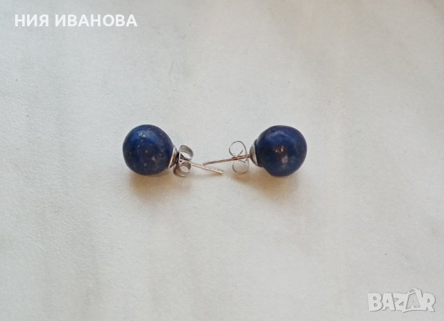 Обеци с камъни, снимка 6 - Обеци - 29243488