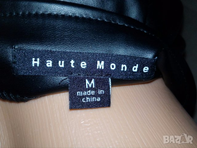 Haute monde-Нова пола+ къси панталонки от еко кожа с лека забележка М, снимка 6 - Панталони - 33761096