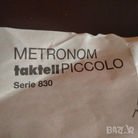 Метроном Wittner Metronom Taktell Piccolo Germany Vintage, снимка 18 - Други - 44239582