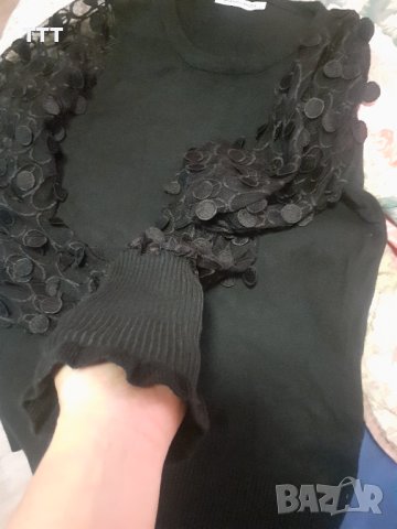 Чисто нова блуза с тюлени ръкави, снимка 3 - Блузи с дълъг ръкав и пуловери - 42288574