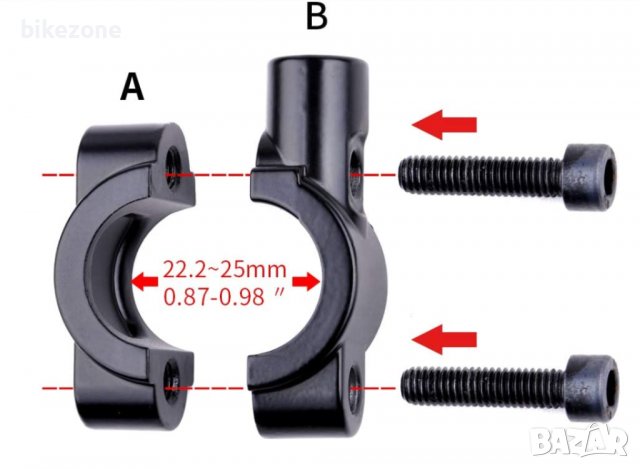Комплект Ляво И Дясно Странично Огледало За Велосипед С Широк Образ И Здрава Стойка, снимка 7 - Аксесоари за велосипеди - 37541977