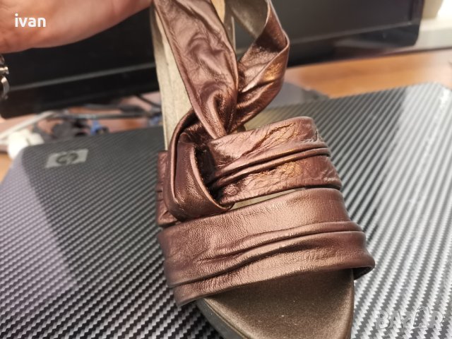 обувки New Look, лимитирани. Естествена кожа, размер 39, височина на тока 12.5 см , снимка 3 - Дамски боти - 44369417