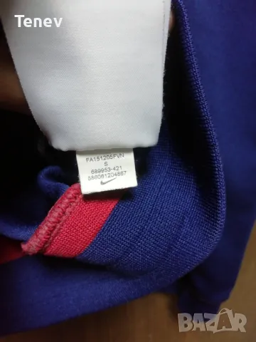 Barcelona Nike N98 оригинално мъжко горнище Барселона размер S, снимка 5 - Спортни дрехи, екипи - 48435431