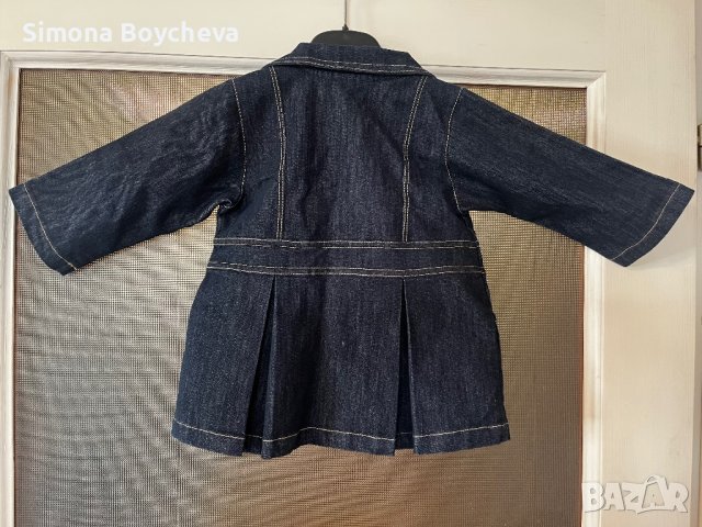 Детско дънково сако за момиче, снимка 2 - Детски якета и елеци - 42635429