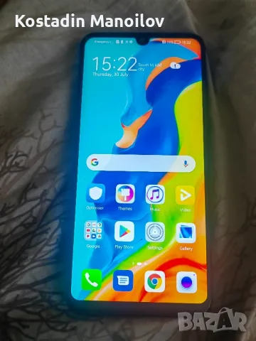 huawei p30lite  spukano staklo 4ram 128giga , снимка 1