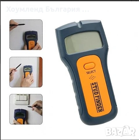 Уред за сканиране на кабели, метал и дръво в стена