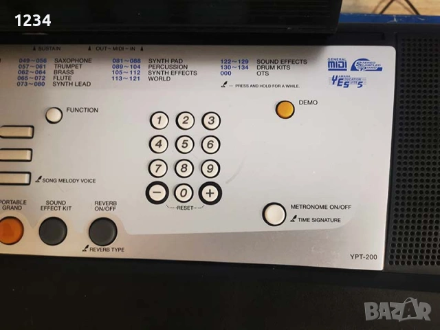 синтезатор клавир YAMAHA YPT-200 пиано с 5 октави , снимка 6 - Синтезатори - 53949117
