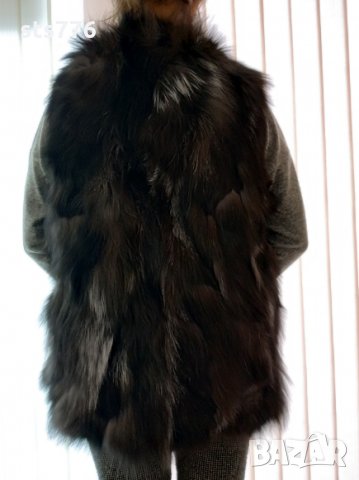 Нов елек от сребърна лисица, снимка 6 - Елеци - 31630366