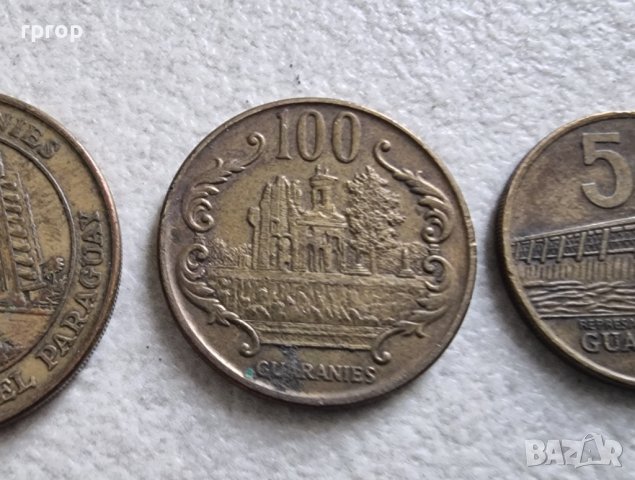 Монети . Парагвай.  1 , 50 , 100 ,500  гуарани. 4 бройки, снимка 3 - Нумизматика и бонистика - 42618001