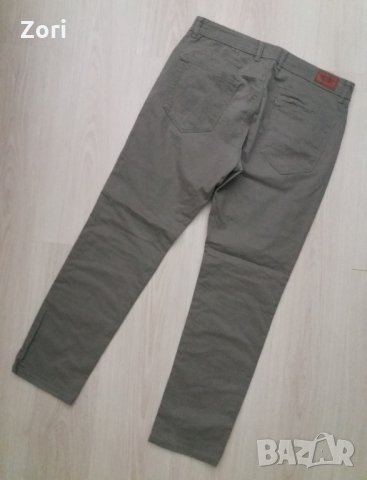 Летен памучен сиво-зелен панталон за момчета на възраст 12-13год. , снимка 3 - Детски панталони и дънки - 29486719