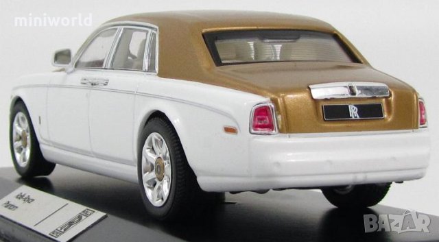Rolls-Royce Phantom "Middle east special" 2010 White and Gold - мащаб 1:43 на IXO моделът е нов, снимка 5 - Колекции - 31644694