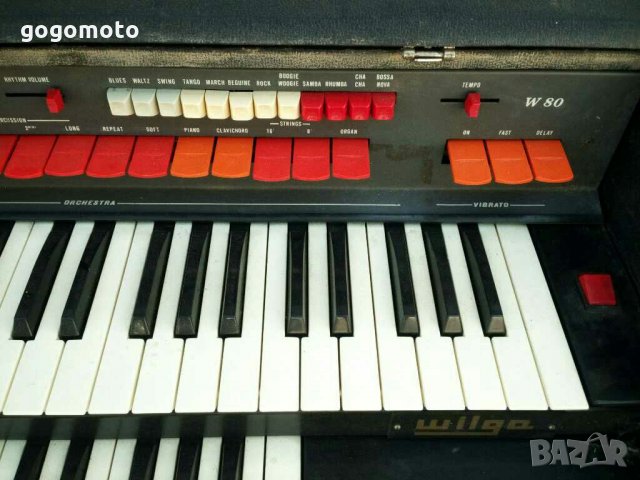 клавир, орган, пиано стар, ретро, винтидж професионален електронен синтезатор орган WILGA, ел. орган, снимка 12 - Пиана - 30150553