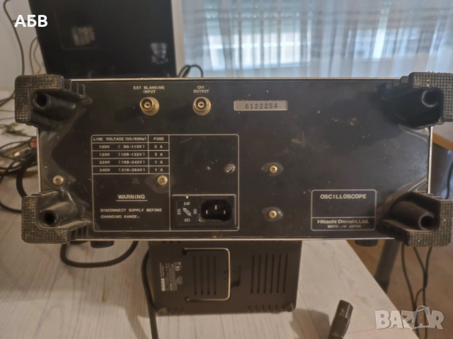 Продава се двуканален запазен осцилоскоп HITACHI V-423 2x40MHz, снимка 5 - Друга електроника - 51678403