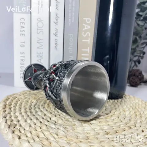 Нова 3D Чаша за Вино със Змия и Бафомет с пентаграм, снимка 4 - Декорация за дома - 49205154