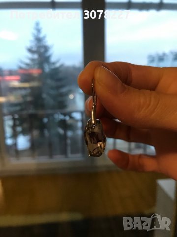 Обеци с камъни Сваровски, снимка 5 - Обеци - 39534281