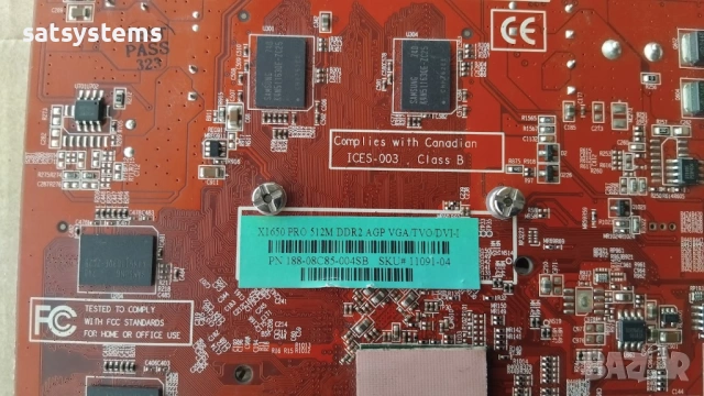 Видео карта ATi Radeon Asus X1650 Pro 512MB GDDR2 128bit AGP, снимка 9 - Видеокарти - 53928304