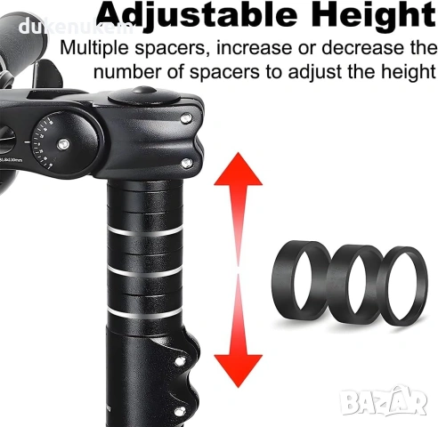 Лапа за велосипед, 210 мм, адаптер за повдигане на кормилото на велосипед, снимка 2 - Аксесоари за велосипеди - 53094929