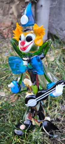 Мурано Murano клоун с китара, снимка 9 - Антикварни и старинни предмети - 48813341