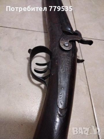 СТАРА ДВУЦЕВНА КАПСУЛНА ПУШКА, снимка 3 - Антикварни и старинни предмети - 52791933