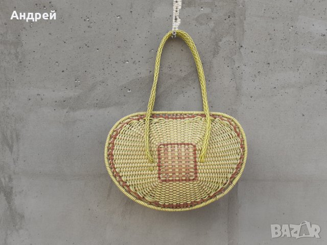 Стара плетена чанта #8