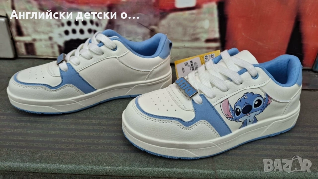 Англиъски детски полукецове със Stitch, снимка 2 - Детски маратонки - 54277461