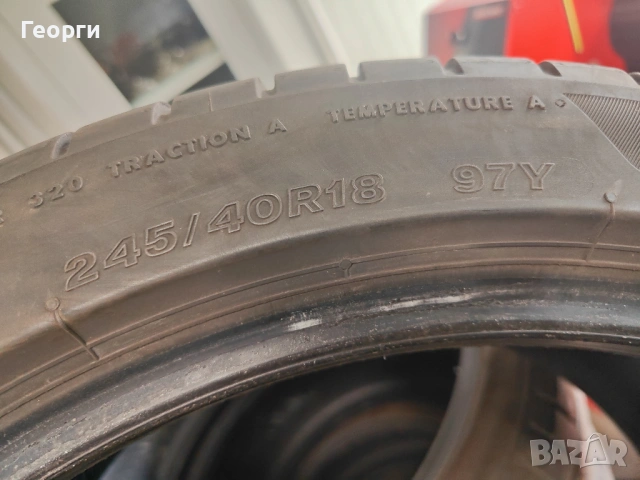 2бр.летни гуми 245/40/18 Bridgestone, снимка 6 - Гуми и джанти - 54168209