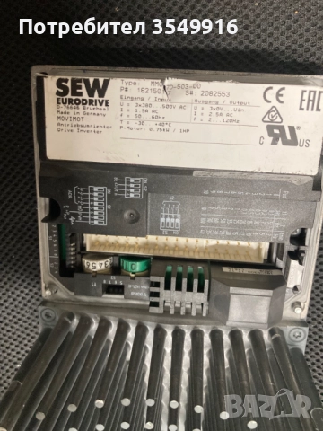 Честотен регулатор(инвертор) SEW MOVIMOT 400V, снимка 2 - Други машини и части - 52348397