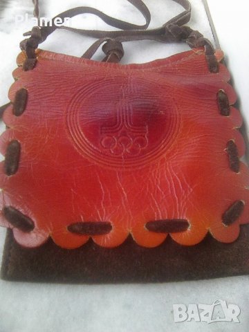 Велурена чантичка посветена на Московската олимпиада 1980, снимка 1