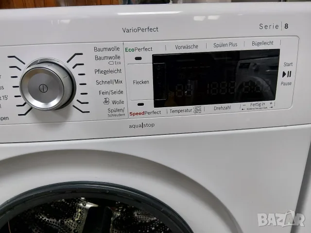 Комплект пералня и сушилня с термопомпа Бош Bosch Serie 8 A+++ 8кг Made in Germany 2 години гаранция, снимка 5 - Перални - 56229707