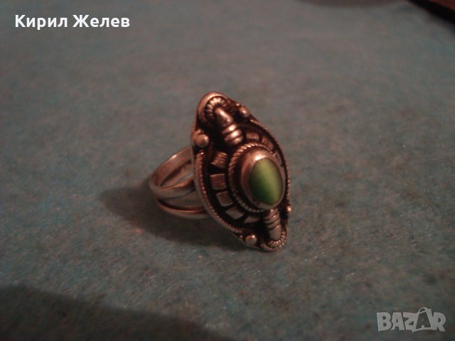 АРТ ДЕКО СКЪПОЦЕНЕН СРЕБЪРЕН МАРКОВ ПРЪСТЕН СРЕБРО 925 с КОТЕШКО ОКО ЮВЕЛИРНА РЪЧНА ИЗРАБОТКА 26442, снимка 17 - Пръстени - 34883983