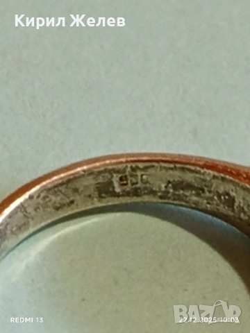 Изчистен елегантен сребърен пръстен тип Багет с кристал подходящ аксесоар за ежедневието 44320, снимка 6 - Пръстени - 52872140