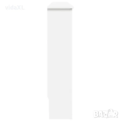 vidaXL Параван за радиатор, бял, 172x19x81,5 см, МДФ, снимка 5 - Паравани - 56146533