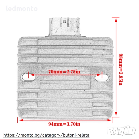 6-пинов регулатор на ток за Suzuki GSR