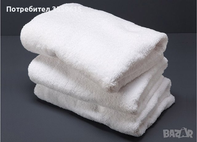бели хавлиени кърпи от Гърция, размери 65 см х 40 см, снимка 1 - Хавлиени кърпи - 42061081
