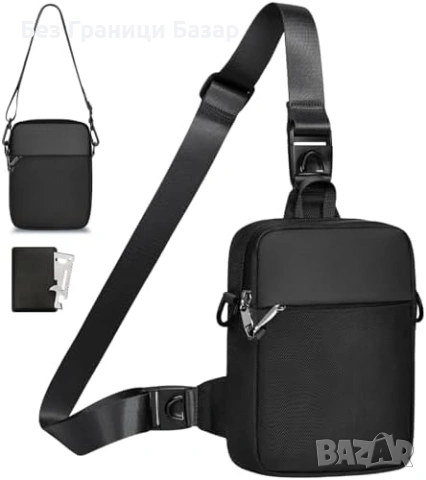 Нова Антикражбена чанта през рамо RFID джоб водоустойчива през рамо за мъже и жени