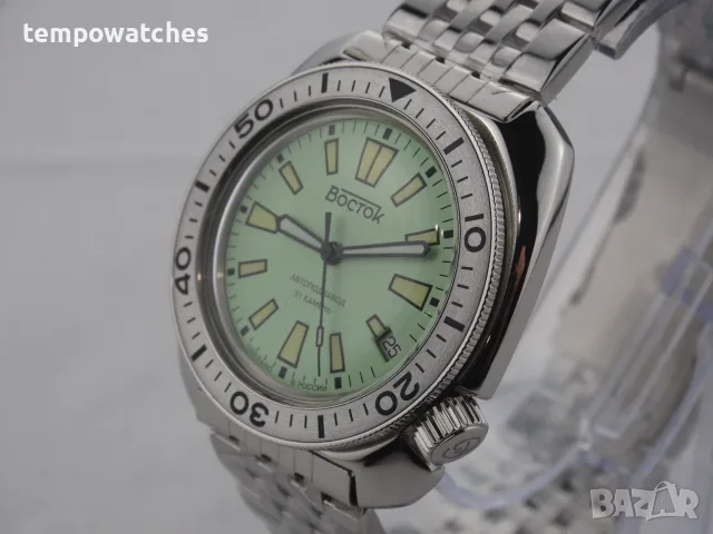 ВОСТОК АМФИБИЯ АВТОМАТИЧЕН-"ЧЕРЕПАХА"-"LIME" ref: 70086В, снимка 8 - Мъжки - 48082146
