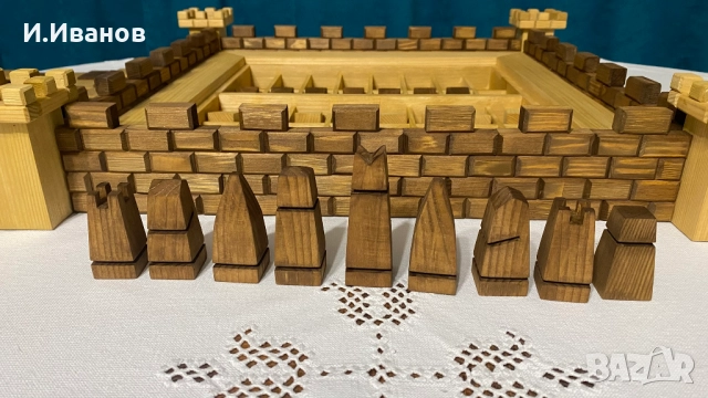 ШАХ дървен, ръчна изработка, снимка 9 - Шах и табла - 52456993